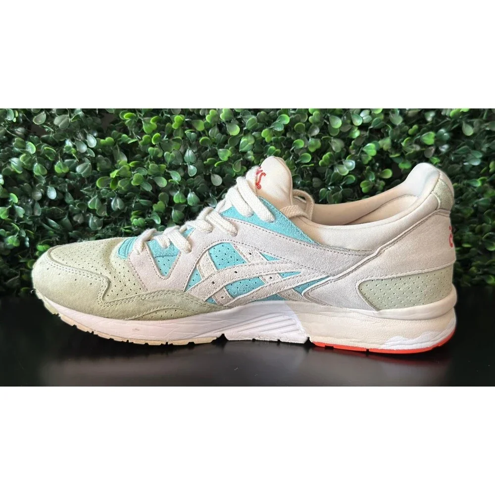 ASICS Gel-Lyte V Men's Size 11 HL7K0 Pastel Suede Aqua Green Coral Pre-Owned